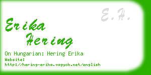 erika hering business card